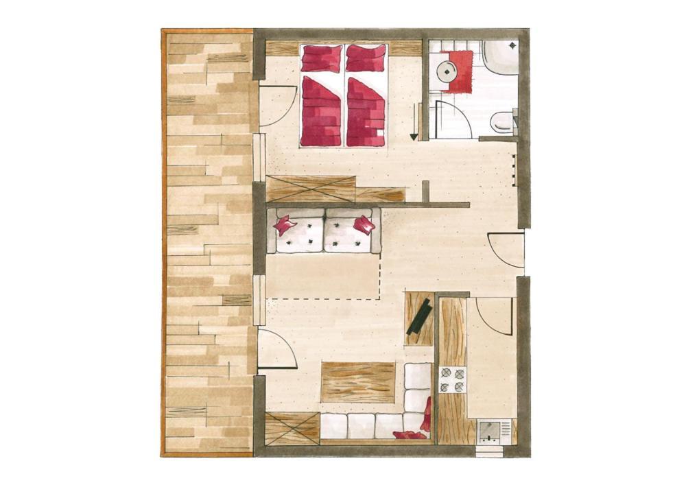 Apartment mit 1 Schlafzimmer