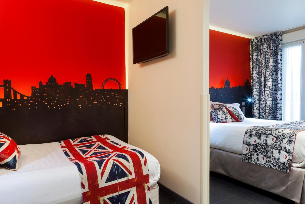 Familienzimmer mit 1 Queensize- und 1 Doppelbett und Zustellbett