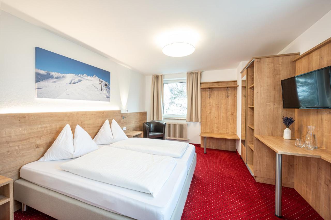 Doppelzimmer mit Blick auf die Skipiste