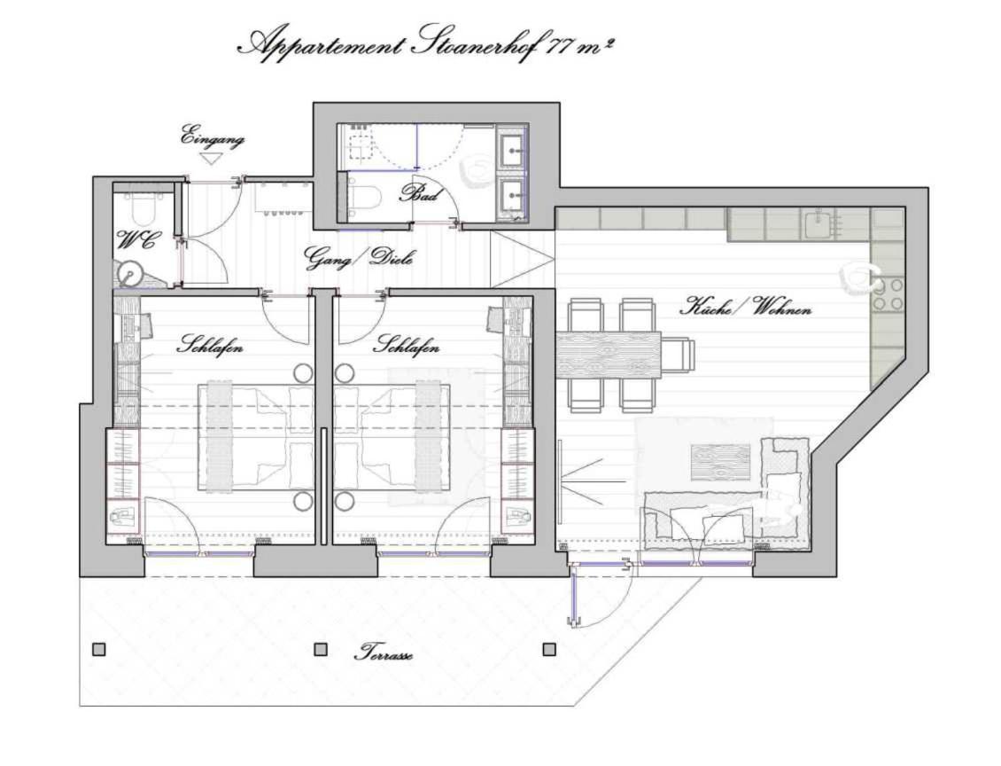 Apartment mit 2 Schlafzimmern