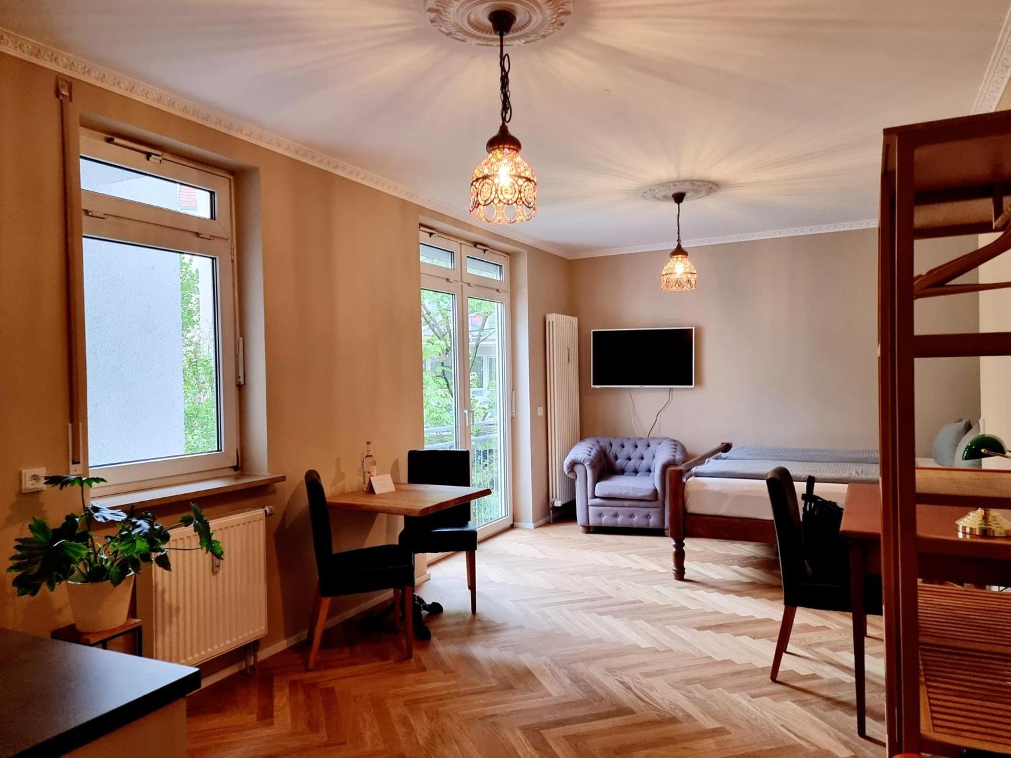 Apartment mit Gartenblick