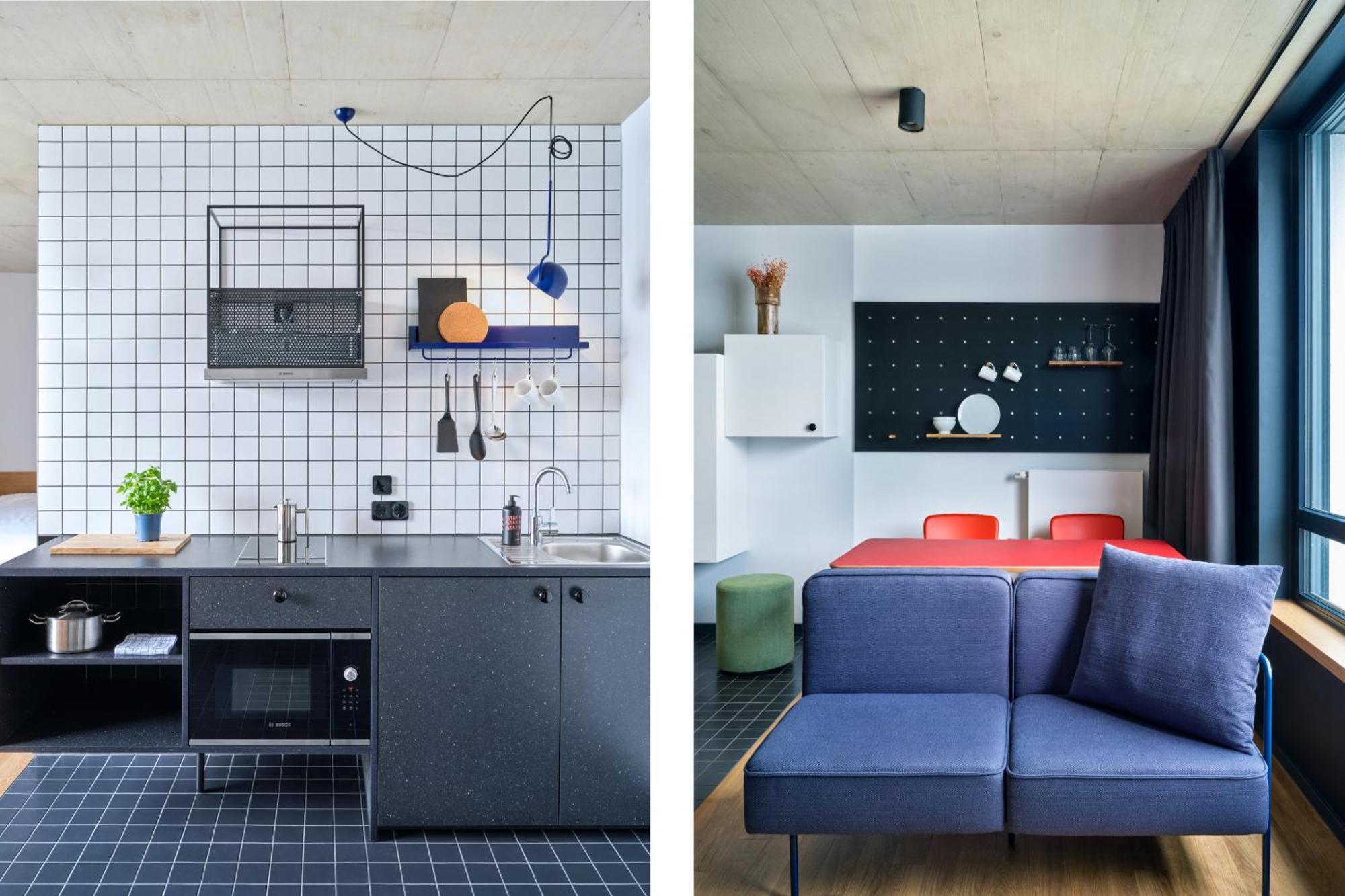 Design Apartment mit Kingsize-Bett
