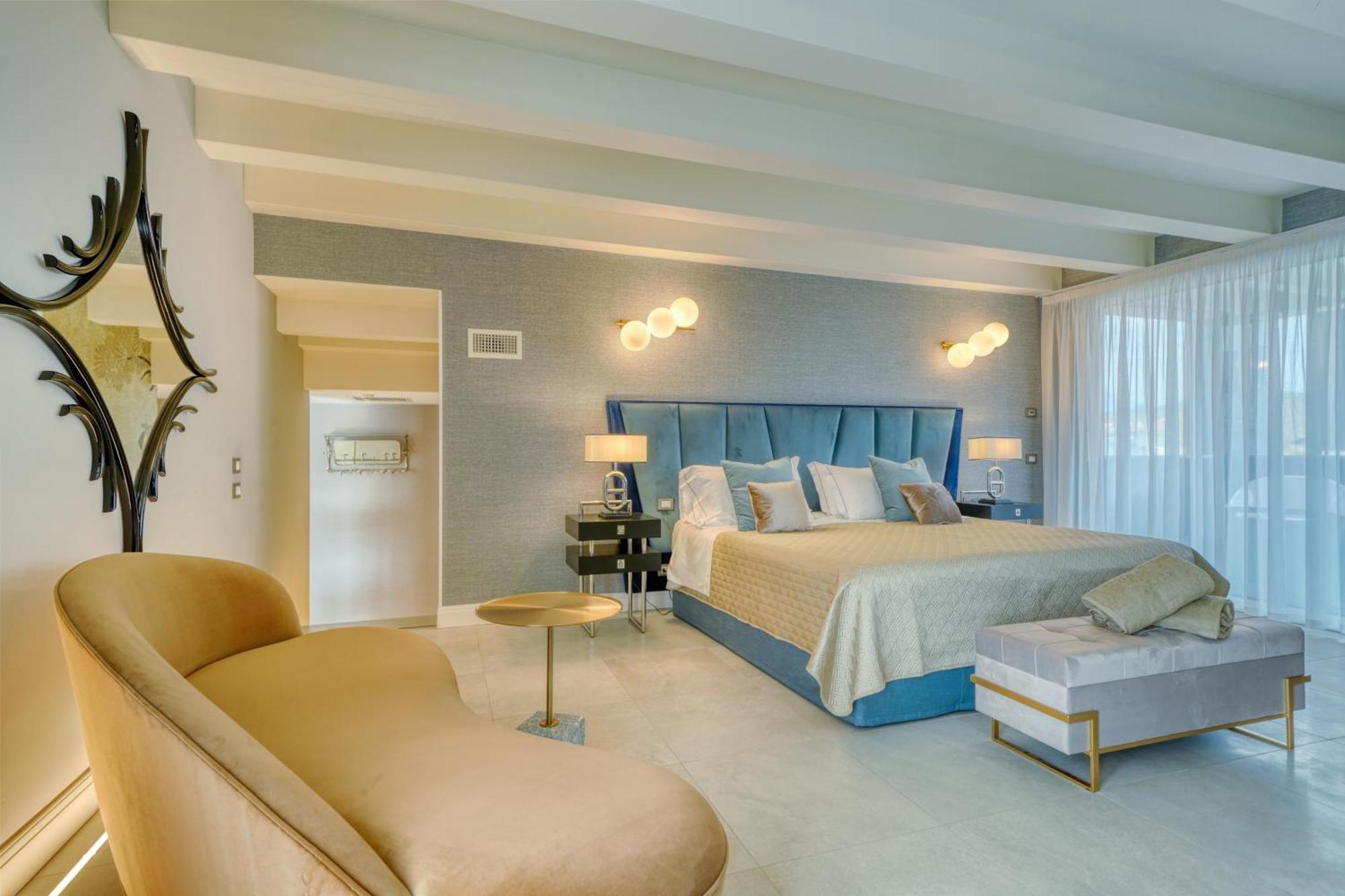 Suite mit 2 Schlafzimmern, Hydromassage-Wanne und Seeblick