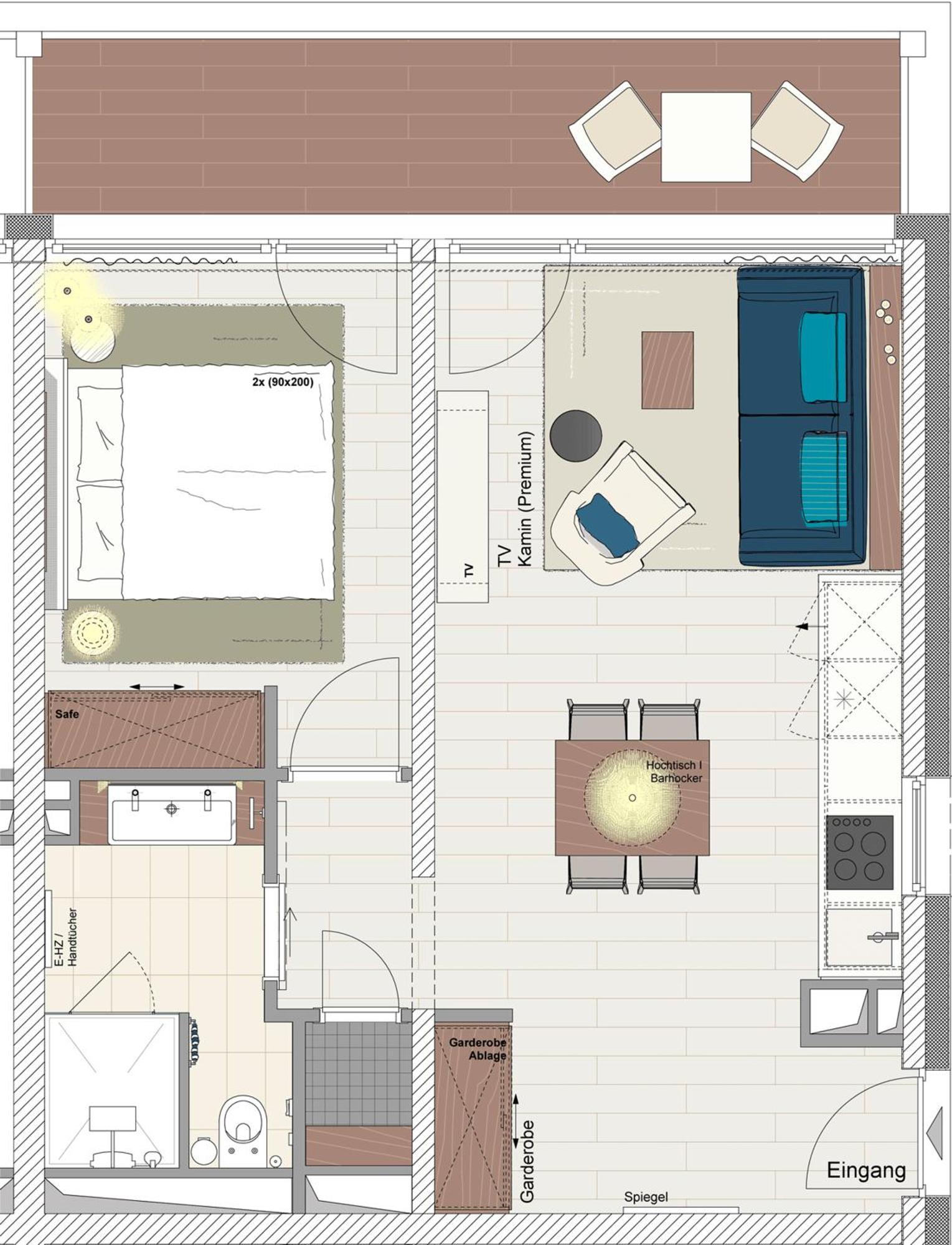 Apartment mit Seeblick