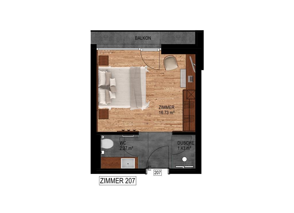 Economy Zweibettzimmer