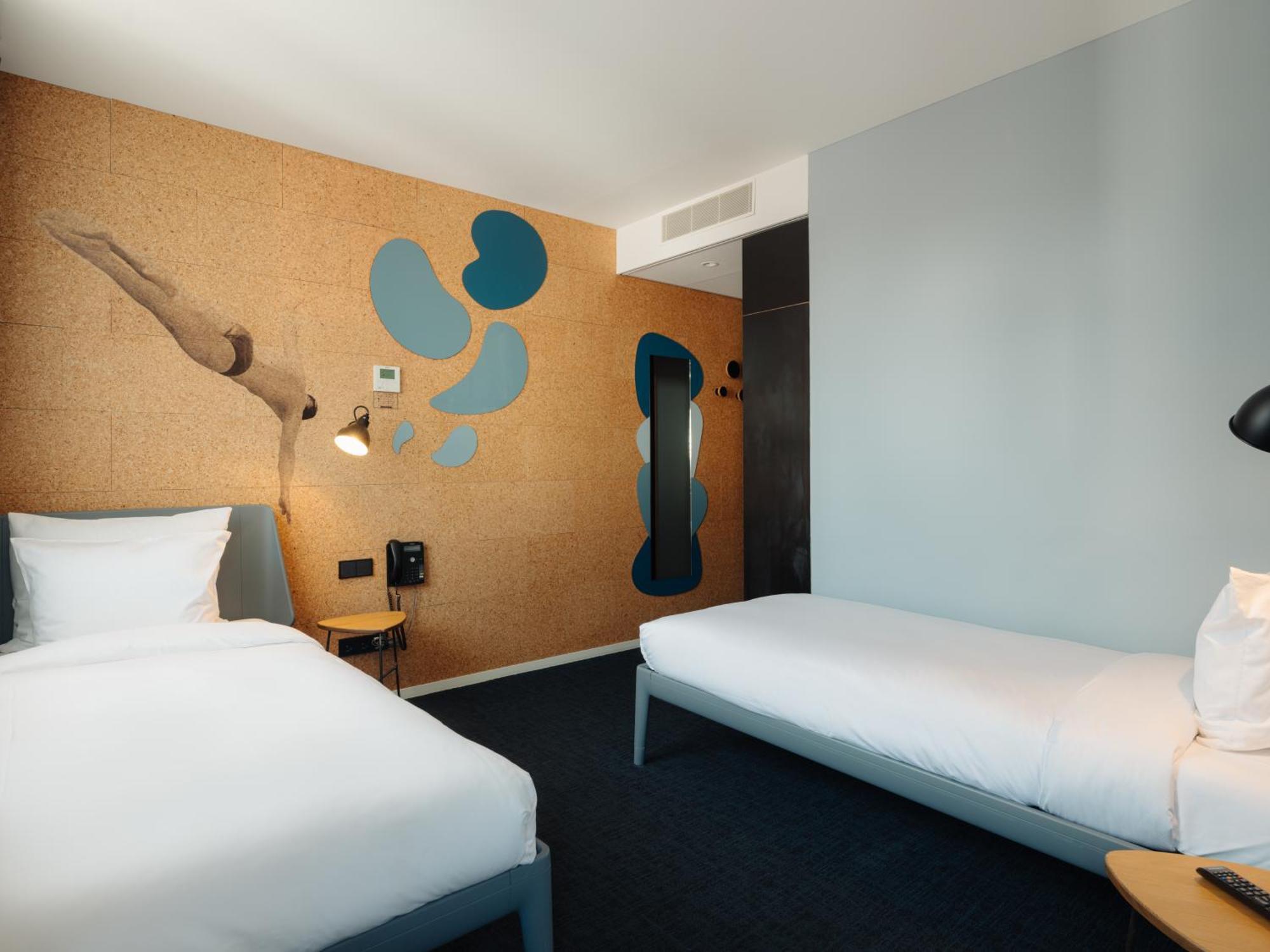 Umweltfreundliches Zweibettzimmer
