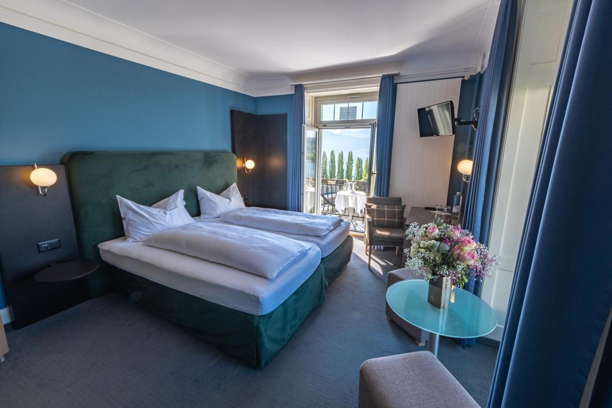 Deluxe Doppel-/Zweibettzimmer mit Seeblick