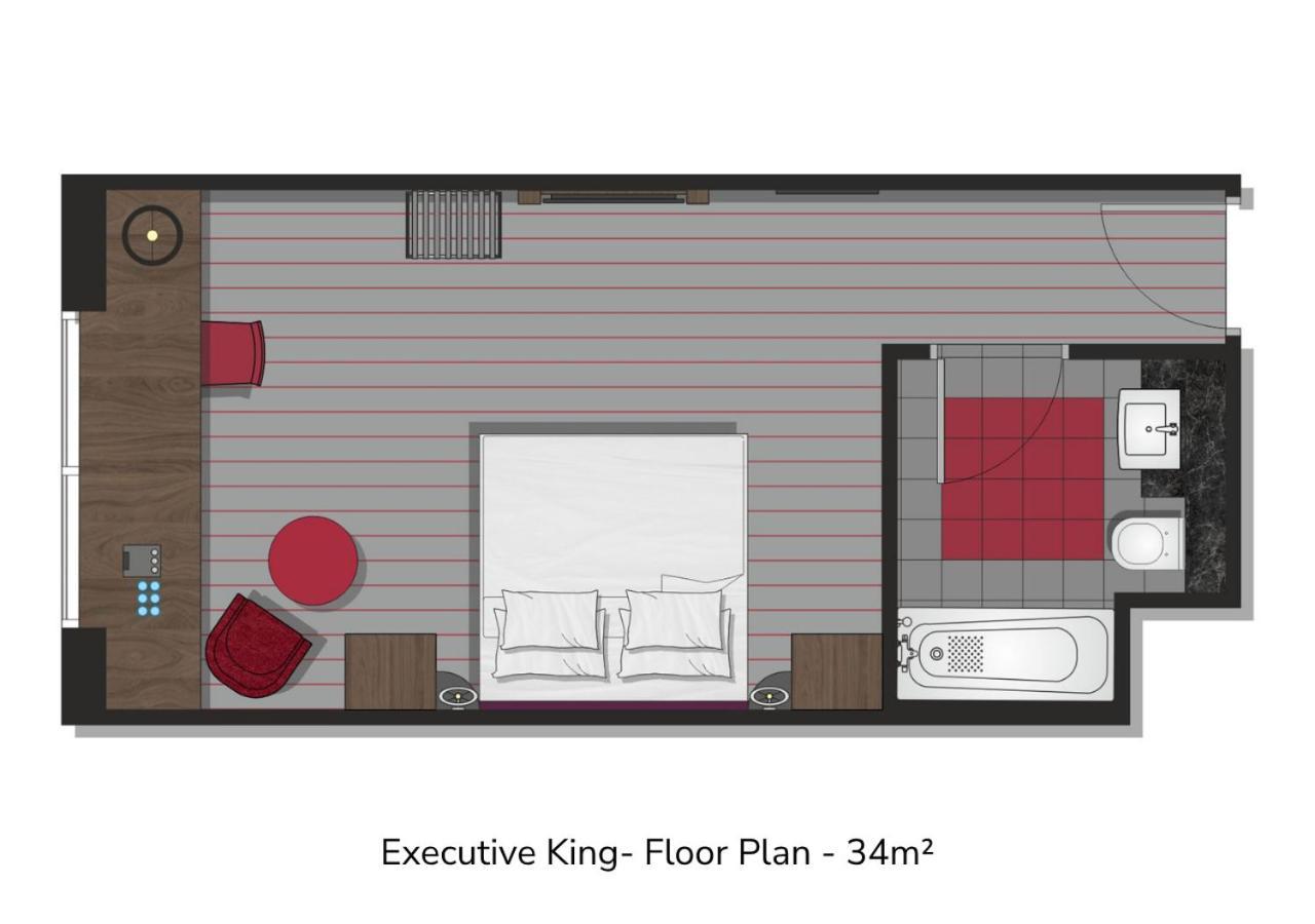 Executive Zimmer mit Kingsize-Bett