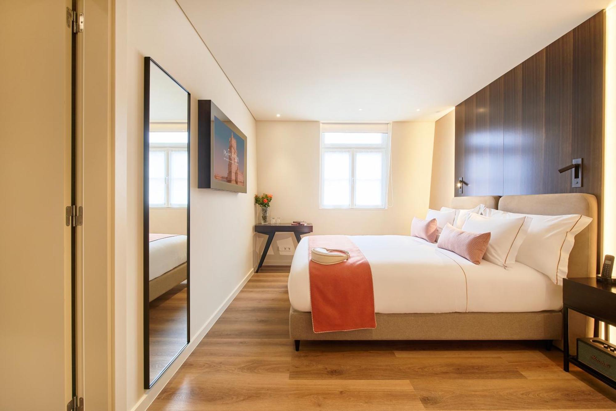 Doppel-/Zweibettzimmer mit Stadtblick