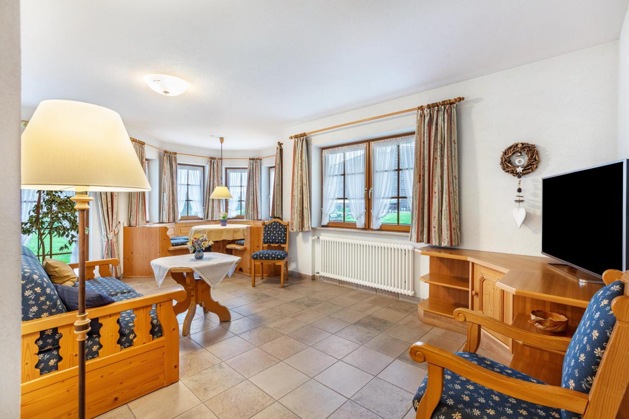 Apartment mit 1 Schlafzimmer und Gartenblick
