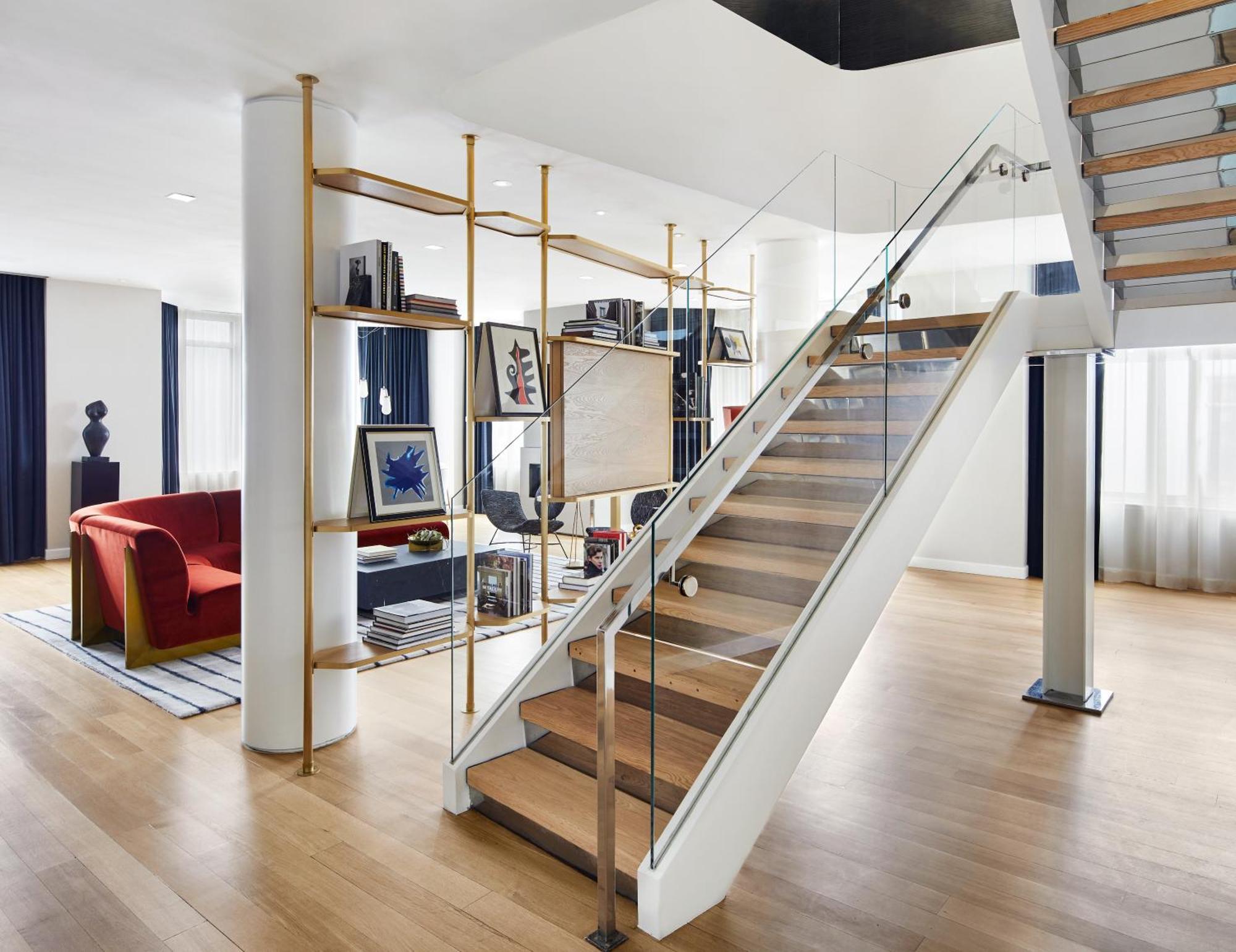 Penthouse-Suite mit 2 Schlafzimmern und Blick auf die Skyline
