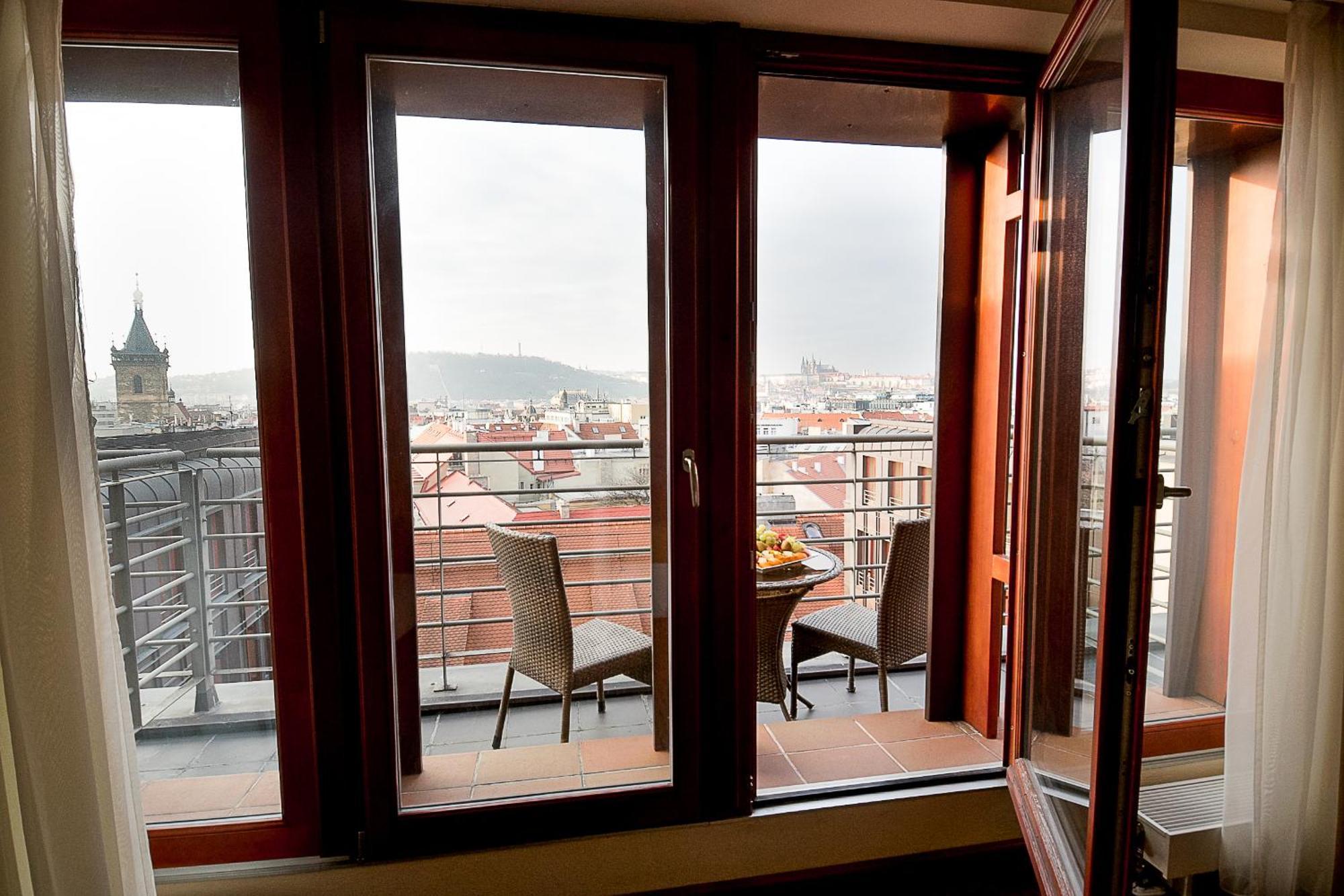 Deluxe Doppelzimmer mit Blick auf die Burg oder die Stadt