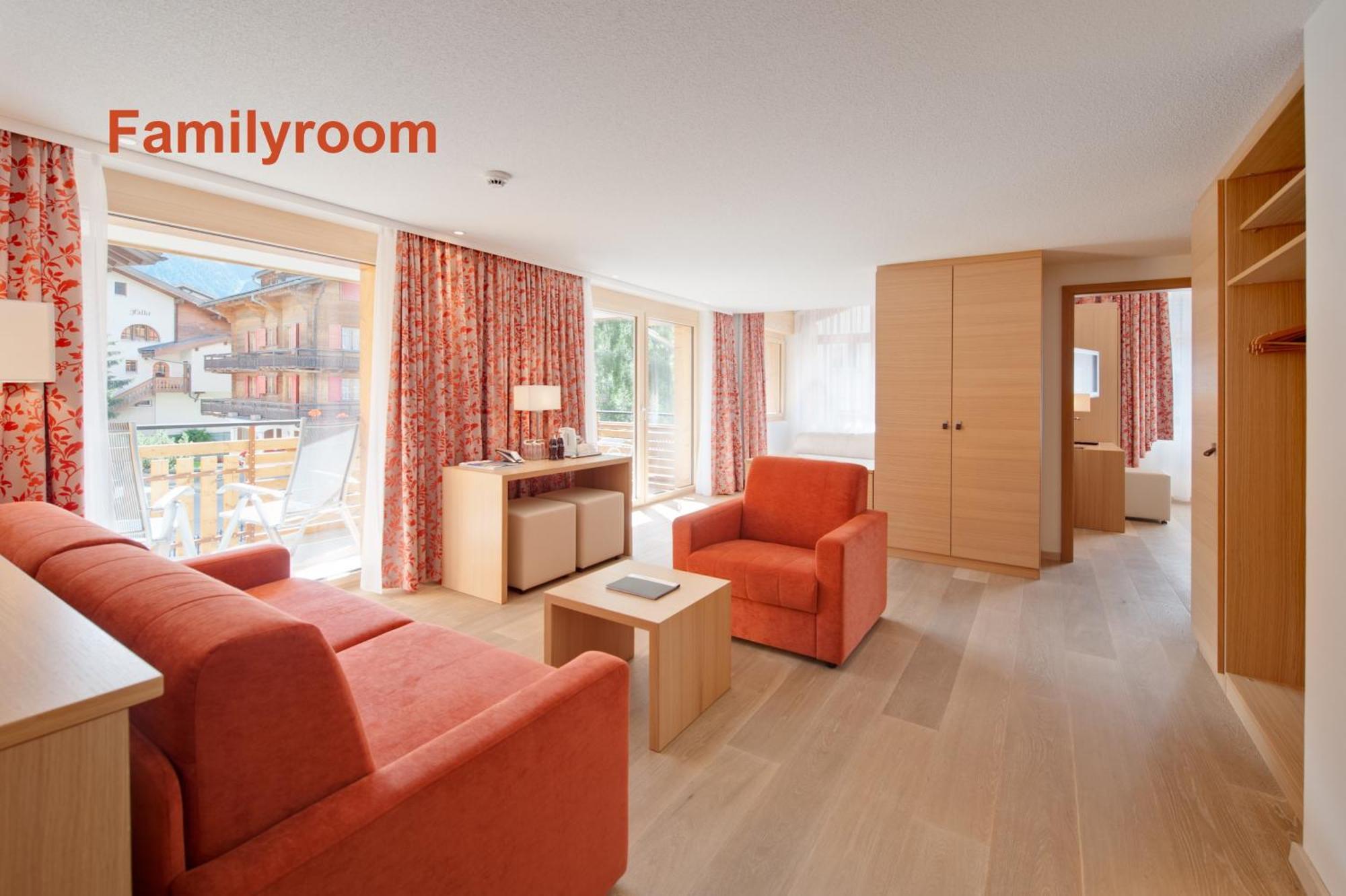 Familienzimmer mit Matterhornblick