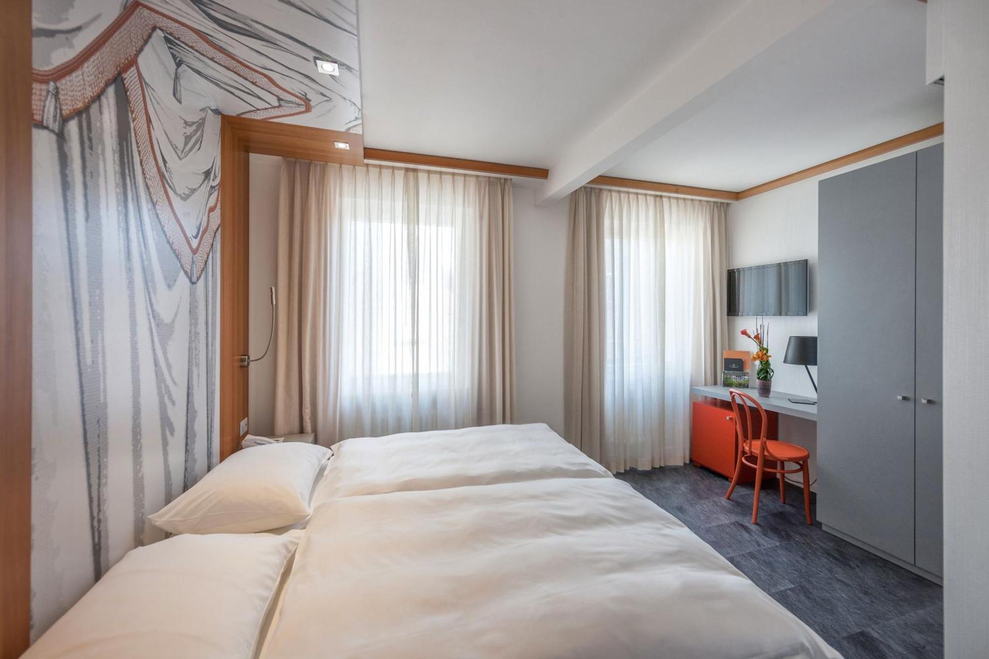 Economy Zweibettzimmer mit Blick auf den Innenhof