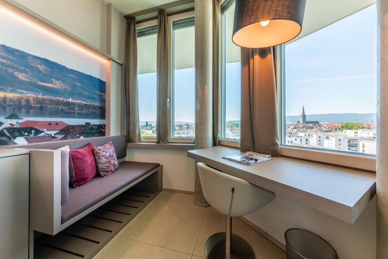 Doppelzimmer mit Balkon und Ausblick