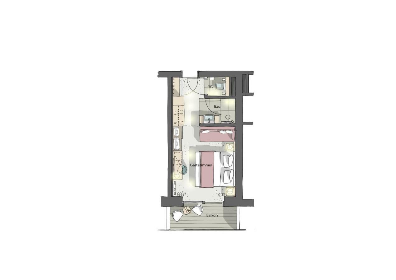 Doppelzimmer mit Balkon