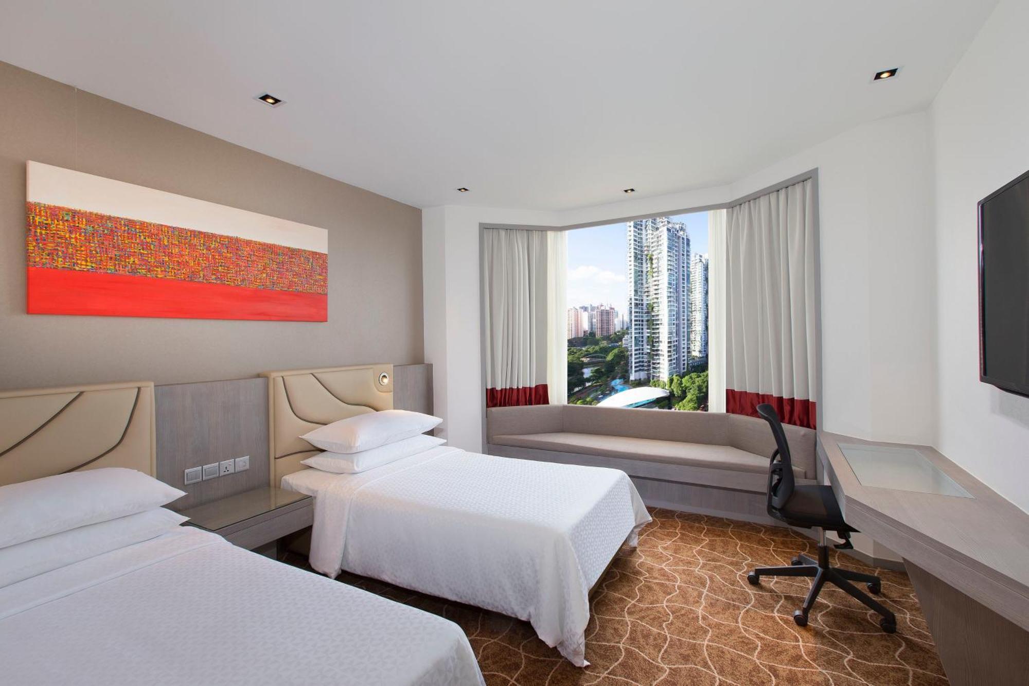 Premium Zimmer mit 2 Einzelbetten und Flussblick