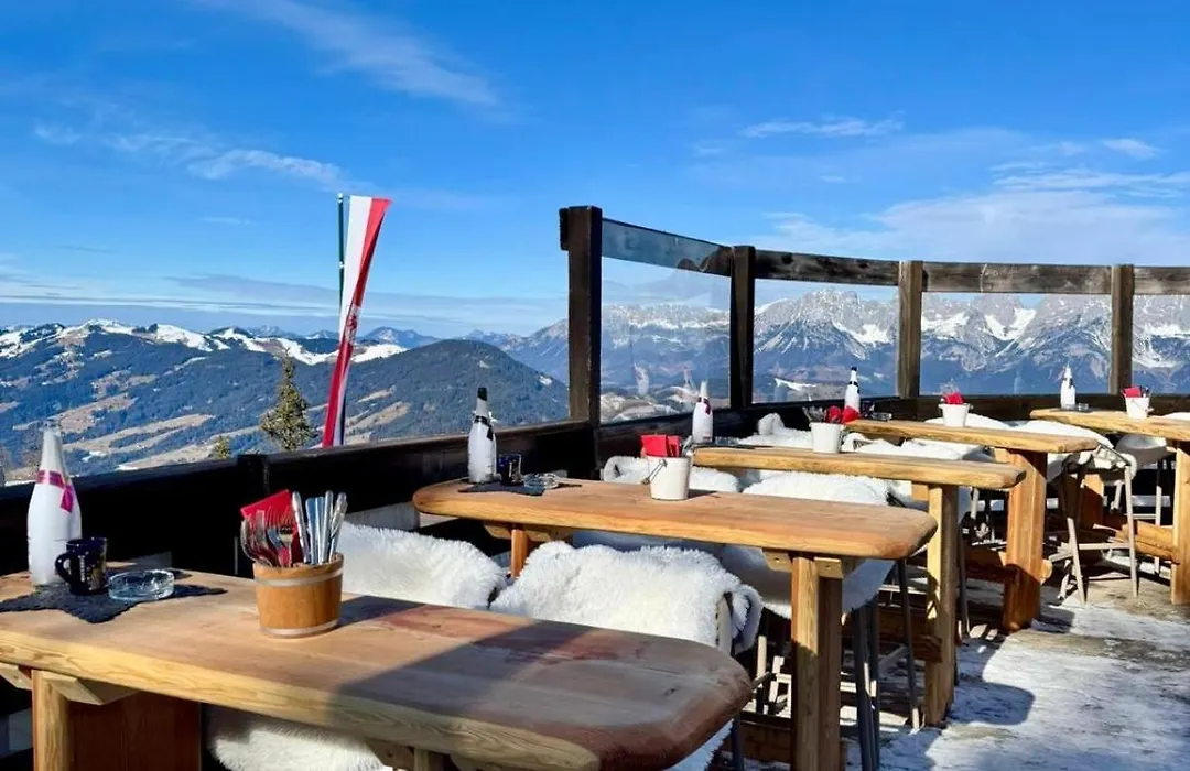 Hocheckhuette On Top of the Kitzbuehel Hahnenkamm Mountain-1