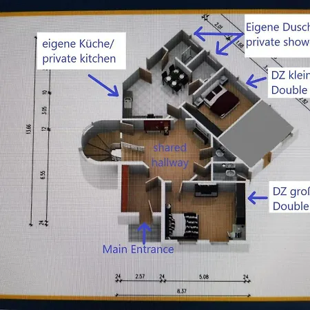 VILLA HanseART Lübeck - Privatzimmer in zentraler Lage-2