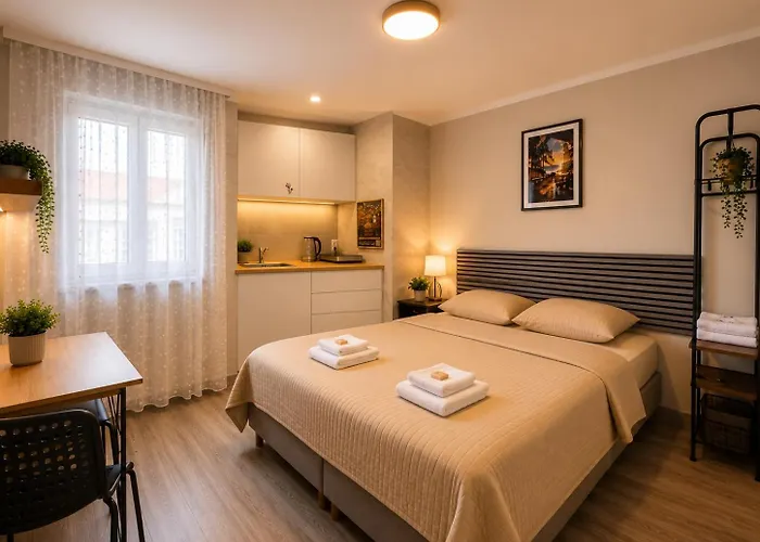 Hotel Modern Living Studio Küche Netflix inklusive Top Lage Nürnberg