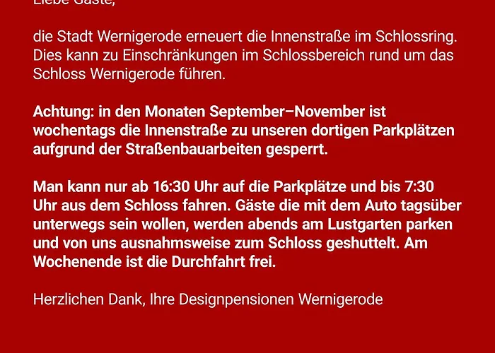 Designpension Traumschloss Hotel Garni Wernigerode
